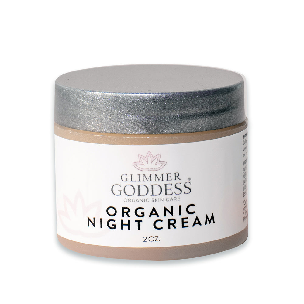 Organic Skin Renewal Night Face Cream - Hydrates & Lifts