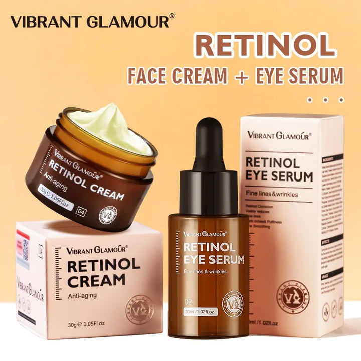 VIBRANT GLAMOUR Retinol Face Cream And Eye Serum