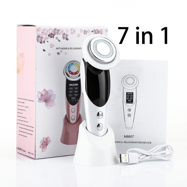 7 in 1 Facial Massager Mesotherapy Radiofrequency