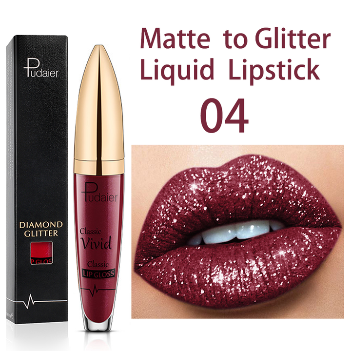 18 Colors Long Lasting Matte Glitter Liquid Shiny Lip Gloss