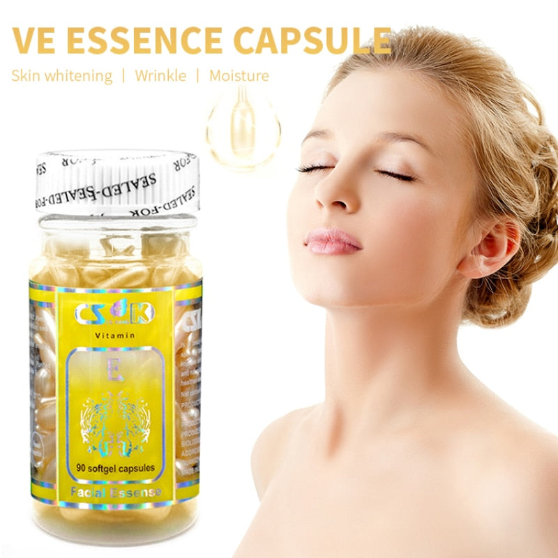 90pcs Vitamin E Face Serum Capsules